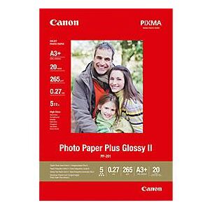 Canon Fotopapier Plus Glossy II PP-201, 265 g/m², 20 Blatt, DIN A3