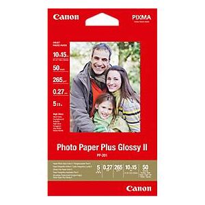 Canon Fotopapier Plus Glossy II PP-201, 265 g/m², 50 Blatt, 10 x 15 cm