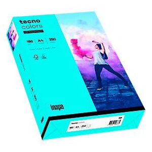 Farbiges Kopierpapier tecno colors, DIN A4, 160 g/m², blau, 1 Paket = 250 Blatt