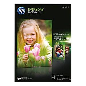 Hewlett Packard HP Fotopapier Everyday, glänzend, A4, 100 Blatt