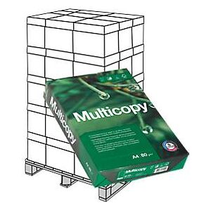 Kopierpapier Multicopy, DIN A4, 80 g/m², weiß, 1 Palette = 200 x 500 Blatt