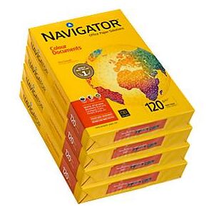 Kopierpapier Navigator Colour Documents, DIN A3, 120 g/m², hochweiß, 1 Karton = 4 x 500 Blatt