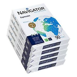 Kopierpapier Navigator Expression, DIN A3, 90 g/m², hochweiß, 1 Karton = 5 x 500 Blatt