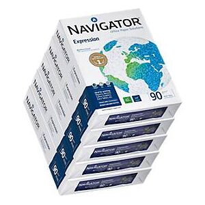 Kopierpapier Navigator Expression, DIN A4, 90 g/m², hochweiß, 1 Karton = 5 x 500 Blatt