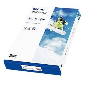 Inapa Kopierpapier tecno superior, DIN A3, 80 g/m², hochweiß, 1 Karton = 5 x 500 Blatt