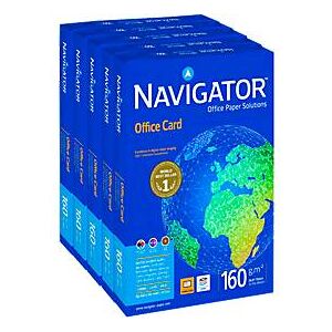 Navigator Office Card, DIN A3, 160 g/m², hochweiß, 1 Karton = 5 x 250 Blatt