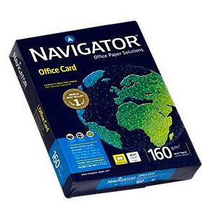 Navigator Office Card, DIN A4, 160 g/m², hochweiß, 1 Paket = 250 Blatt