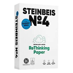 Recyclingpapier Steinbeis №4, DIN A4, 80 g/m², naturweiß, 5 x 500 Blatt