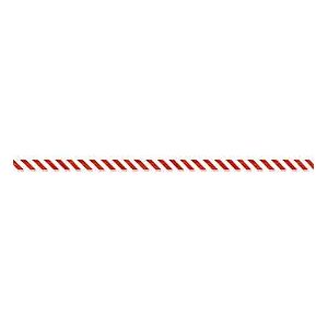 Absperrband, Polyethylen-Folie, 100 m x 80 mm, rot/weiß schraffiert, 1 Rolle