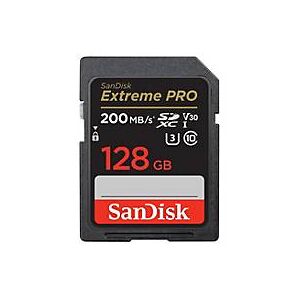 SanDisk Extreme Pro - Flash-Speicherkarte - 128 GB - Video Class V30 / UHS-I U3 / Class10 - SDXC UHS-I