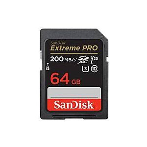 SanDisk Extreme Pro - Flash-Speicherkarte - 64 GB - Video Class V30 / UHS-I U3 / Class10 - SDXC UHS-I