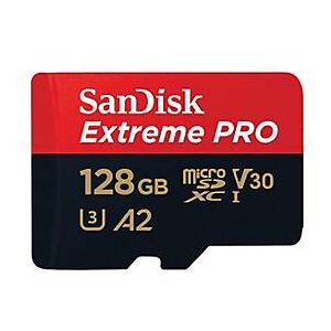 SanDisk Extreme Pro - Flash-Speicherkarte (microSDXC-an-SD-Adapter inbegriffen) - 128 GB - A2 / Video Class V30 / UHS-I U3 / Class10 - microSDXC UHS-I