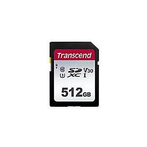 Transcend 300S - Flash-Speicherkarte - 512 GB - Video Class V30 / UHS-I U3 / Class10 - SDXC UHS-I