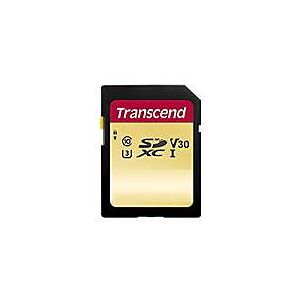 Transcend 500S - Flash-Speicherkarte - 128 GB - Video Class V30 / UHS-I U3 / Class10 - SDXC UHS-I