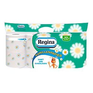 Toilettenpapier Regina, 150 Blatt je Rolle, 3-lagig, 56 Rollen