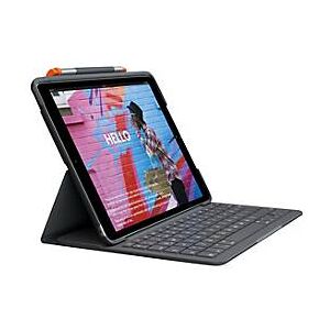 Logitech Slim Folio - Tastatur und Foliohülle - kabellos - Bluetooth LE - QWERTZ - Deutsch