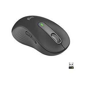 Logitech Signature M650 L LEFT - Maus - Größe L - Bluetooth, 2.4 GHz - Graphite