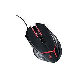 MediaRange Gaming Series MRGS200 - Maus - Gewichtsmanagementsystem - ergonomisch - optisch - 9 Tasten