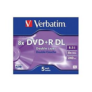 Verbatim - DVD+R DL x 5 - 8.5 GB - Speichermedium