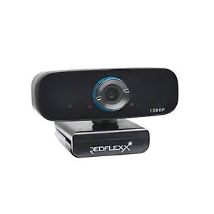 Webcam REDFLEXX REDCAM RC-250, Full HD, 1920 x 1080 px, USB 2.0, 360/90° Panoramagelenk, Videokomprimierung, schwarz