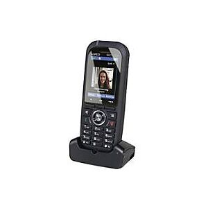 AGFEO DECT 70 IP - Schnurloses Erweiterungshandgerät - mit Bluetooth-Schnittstelle - IP-DECT - Schwarz