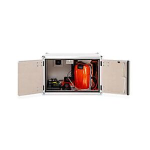 CEMO Akku-Ladeschrank Premium, Feuerwiderstand F60, 4-fach Steckdose 3500 W, Alarm, Stromlos-Schaltung, Rauchmelder, Lüftung, B 800 x T 660 x H 520 mm