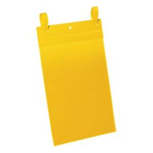 Durable Dokumententaschen mit Lasche, B 210 x H 297 mm (A5 hoch), 50 Stück, gelb