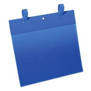 Durable Dokumententaschen mit Lasche, B 297 x H 210 mm (A4 quer), 50 Stück, blau