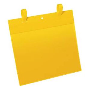 Durable Dokumententaschen mit Lasche, B 297 x H 210 mm (A4 quer), 50 Stück, gelb