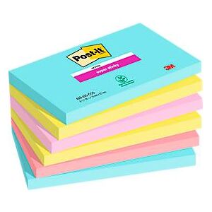 Post It Post-it® Super Sticky Z-Notes Cosmic 655-6SS-COS, 127 x 76 mm, farbig, 6 Blöcke á 90 Blatt