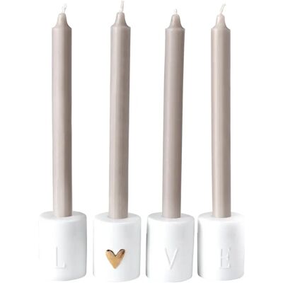 Räder Kerzenständer Love H:7cm D:5,5cm Set Räder Kerzenständer Love H:7cm D:5,5cm Set