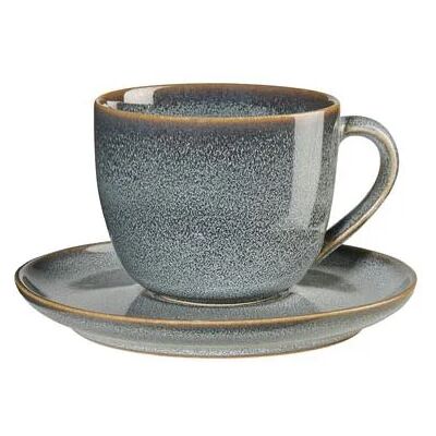 ASA SELECTION Cappuccinotasse mit Unterteller - Blau - Porzellan - 7cm ASA SELECTION Cappuccinotasse mit Unterteller - Blau - Porzellan - 7cm
