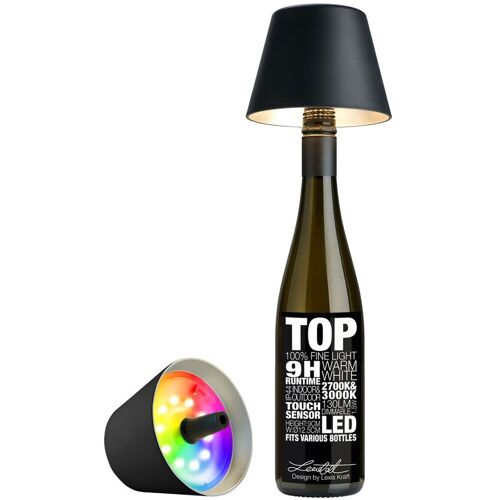 Sompex LED-Leuchte 11 cm 1,3 W Top 2.0 schwarz mit RGB-Farbwechsel