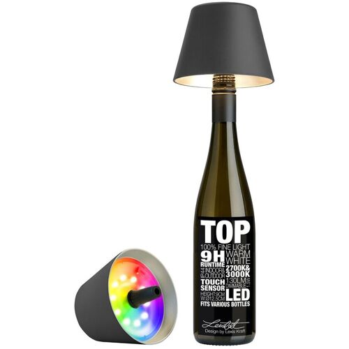 Sompex LED-Leuchte 11 cm 1,3 W Top 2.0 anthrazit mit RGB-Farbwechsel