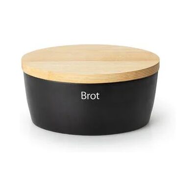 Continenta Brottopf oval 27x20cm H.13,5cm Keramik schwarz Continenta Brottopf oval 27x20cm H.13,5cm Keramik schwarz