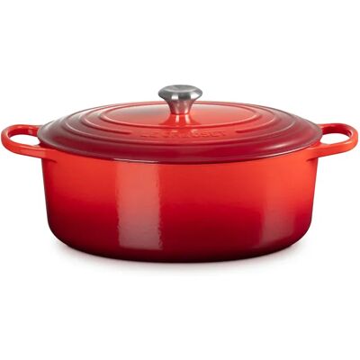 Le Creuset Gusseisen ovaler Bräter - Cerise Le Creuset Gusseisen ovaler Bräter - Cerise