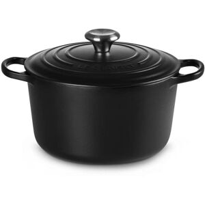 Le Creuset Bräter hoch mit Deckel 24 cm Signature Schwarz matt