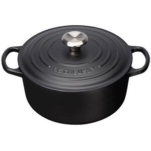 Le Creuset Bräter m.D. rund 20 cm Guss Signature schwarz