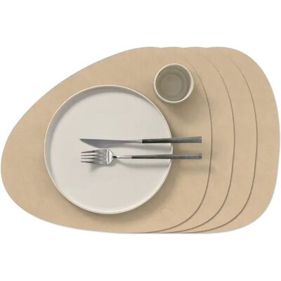 LINDDNA Tischset L 4er-Set Curve Nupo sand LINDDNA Tischset L 4er-Set Curve Nupo sand