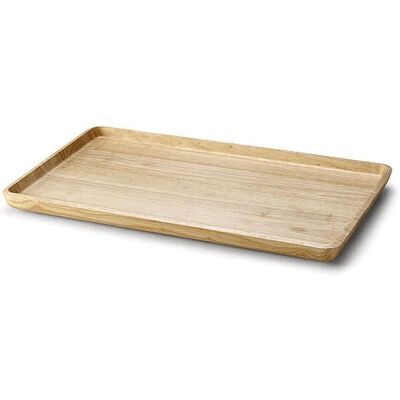 Continenta Gummibaum Holztablett - Rechteckig - 53x32x3cm Continenta Gummibaum Holztablett - Rechteckig - 53x32x3cm
