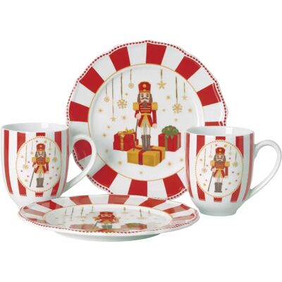 Hutschenreuther Geschirr-Set 4-tlg. Christmas Love Red Hutschenreuther Geschirr-Set 4-tlg. Christmas Love Red