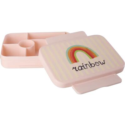 Rice Plastik-Lunchbox mit sechs Fächern Regenbogen 5x16,5x22cm Rice Plastik-Lunchbox mit sechs Fächern Regenbogen 5x16,5x22cm