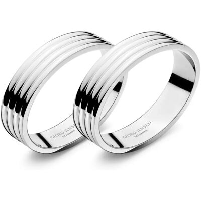 Georg Jensen Serviettenringe 2er-Set Bernadotte edelstahl Georg Jensen Serviettenringe 2er-Set Bernadotte edelstahl