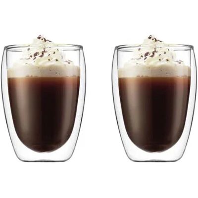 Bodum Cappuccinoglas 0,35 l 2 Stück Pavina Bodum Cappuccinoglas 0,35 l 2 Stück Pavina
