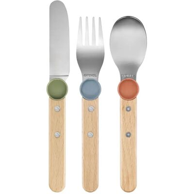 OPINEL Kinderbesteck-Set 3-tlg. Le Petit Gourmet Mix OPINEL Kinderbesteck-Set 3-tlg. Le Petit Gourmet Mix