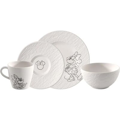 Villeroy & Boch Frühstücks-Set 4-tlg. Manufacture Rock blanc – Mickey Mouse Villeroy & Boch Frühstücks-Set 4-tlg. Manufacture Rock blanc – Mickey Mouse