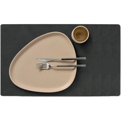 LINDDNA Tischset L 4er-Set Square Nupo black LINDDNA Tischset L 4er-Set Square Nupo black