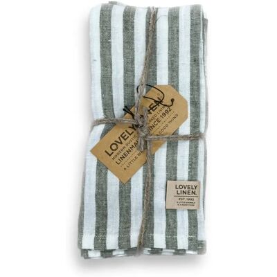Lovely Linen Servietten 45x45 cm Misty Jeep Green Lovely Linen Servietten 45x45 cm Misty Jeep Green