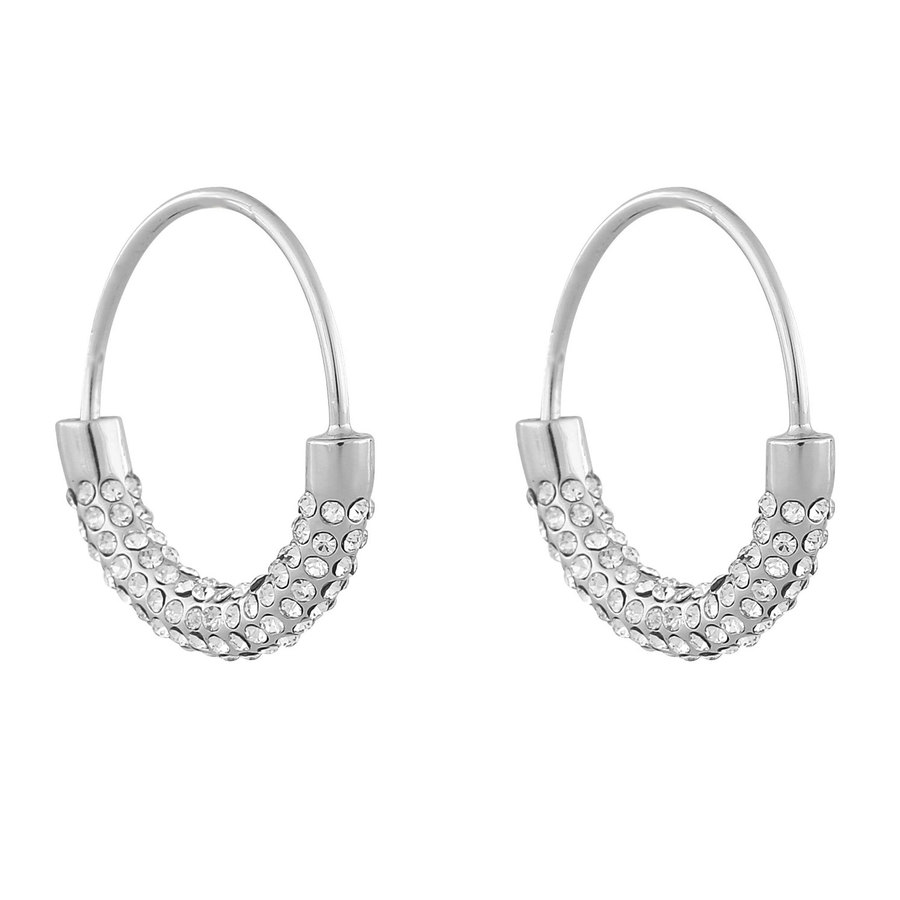Snö Of Sweden Anglais Ring Earring, Silver/Clear