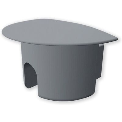 Isoled Endkappe Ec232 Für Profil Maxi-Eb V2, Grau, Rund, Mit Kabeldurchführung, 1 Stk Isoled Endkappe Ec232 Für Profil Maxi-Eb V2, Grau, Rund, Mit Kabeldurchführung, 1 Stk